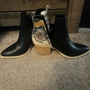 Snake skin boots
